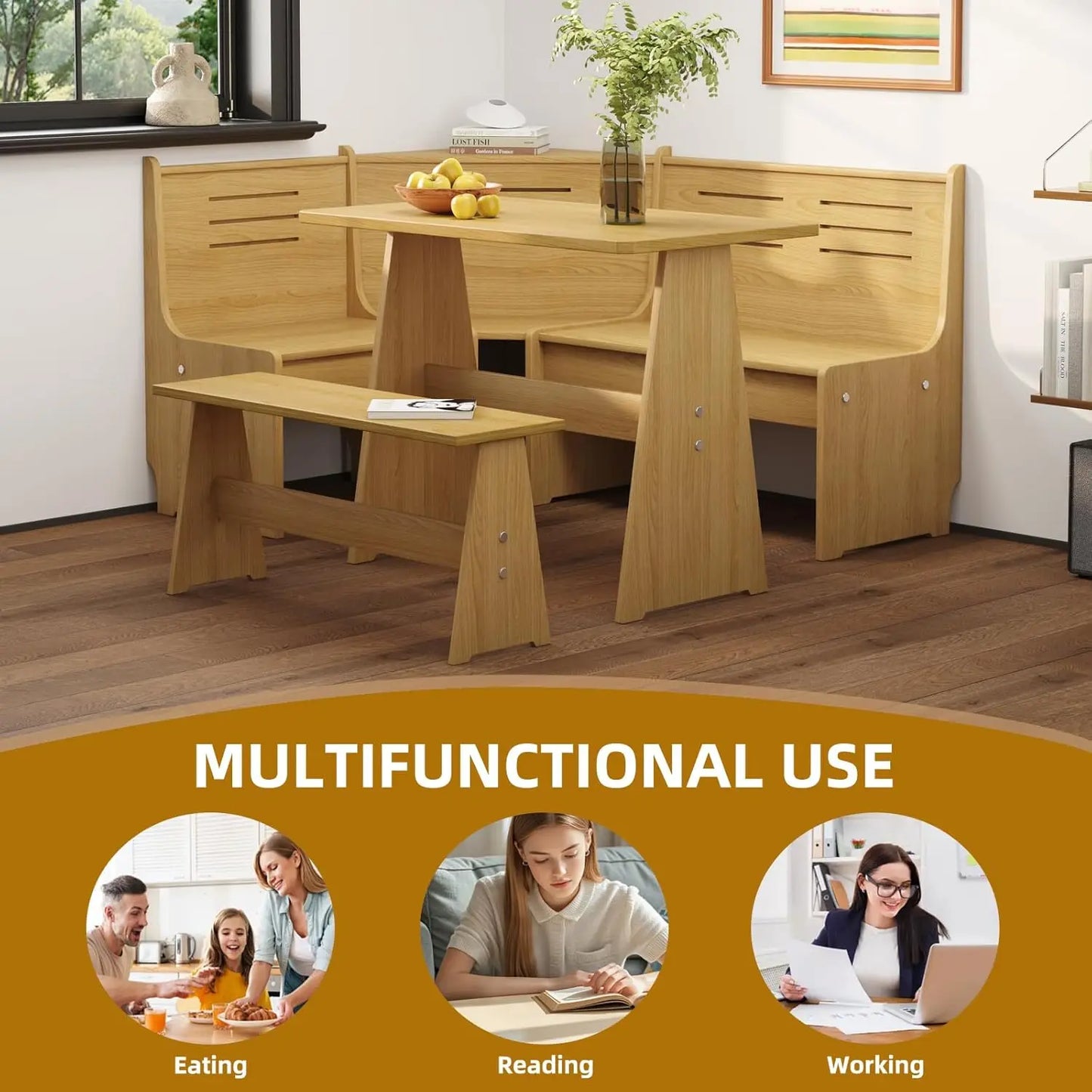 Farmhouse Dining Nook Modern Small Dining Table