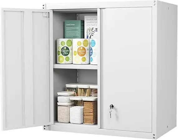 Sturdy Metal Storage Cabinet 65-Slot Organizer