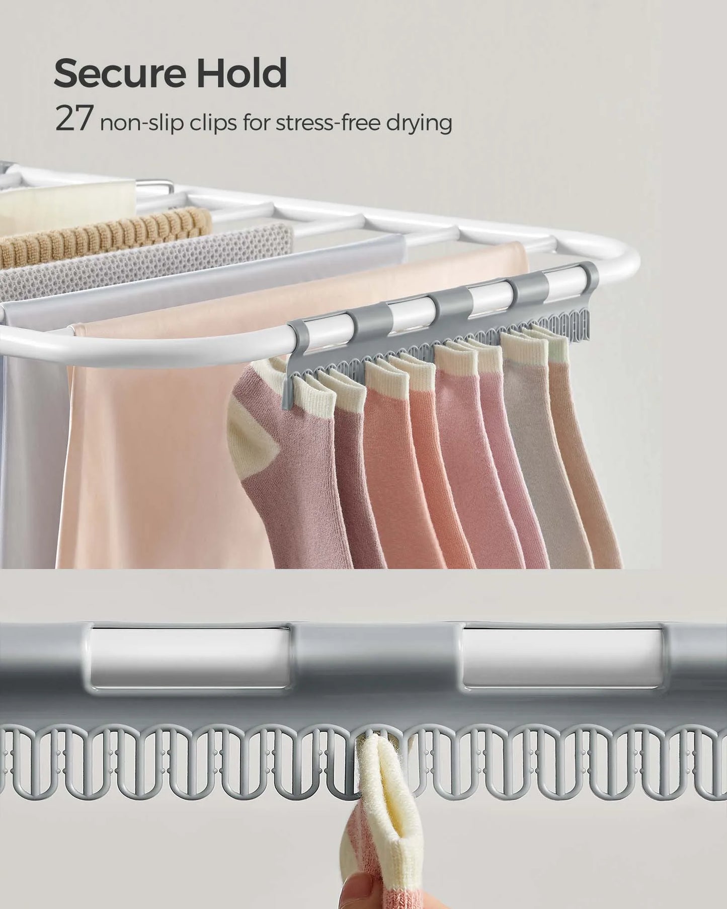 Laundry Rack, Foldable, Space-Saving, Free-Standing