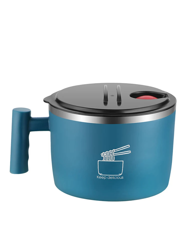 Stainless Steel Bowl W/ Lid For Instant Noodles
