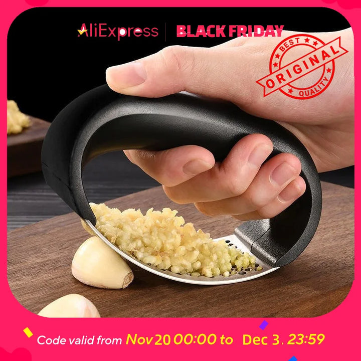 Stainless Steel Garlic Press -  Dishwasher Safe