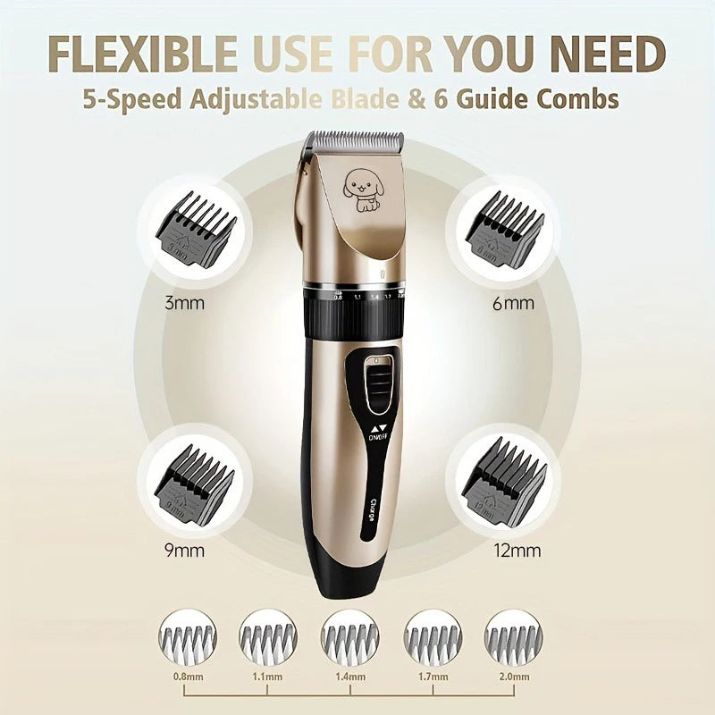Pet Hair Trimmer Kit Professional Grooming at Home,