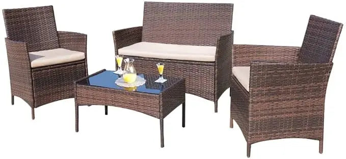 Outdoor Patio Furniture  Wicker Set, Outdoor & Indoor