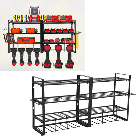 Power Tool Organizer 4 Layer Garage Storage Rack