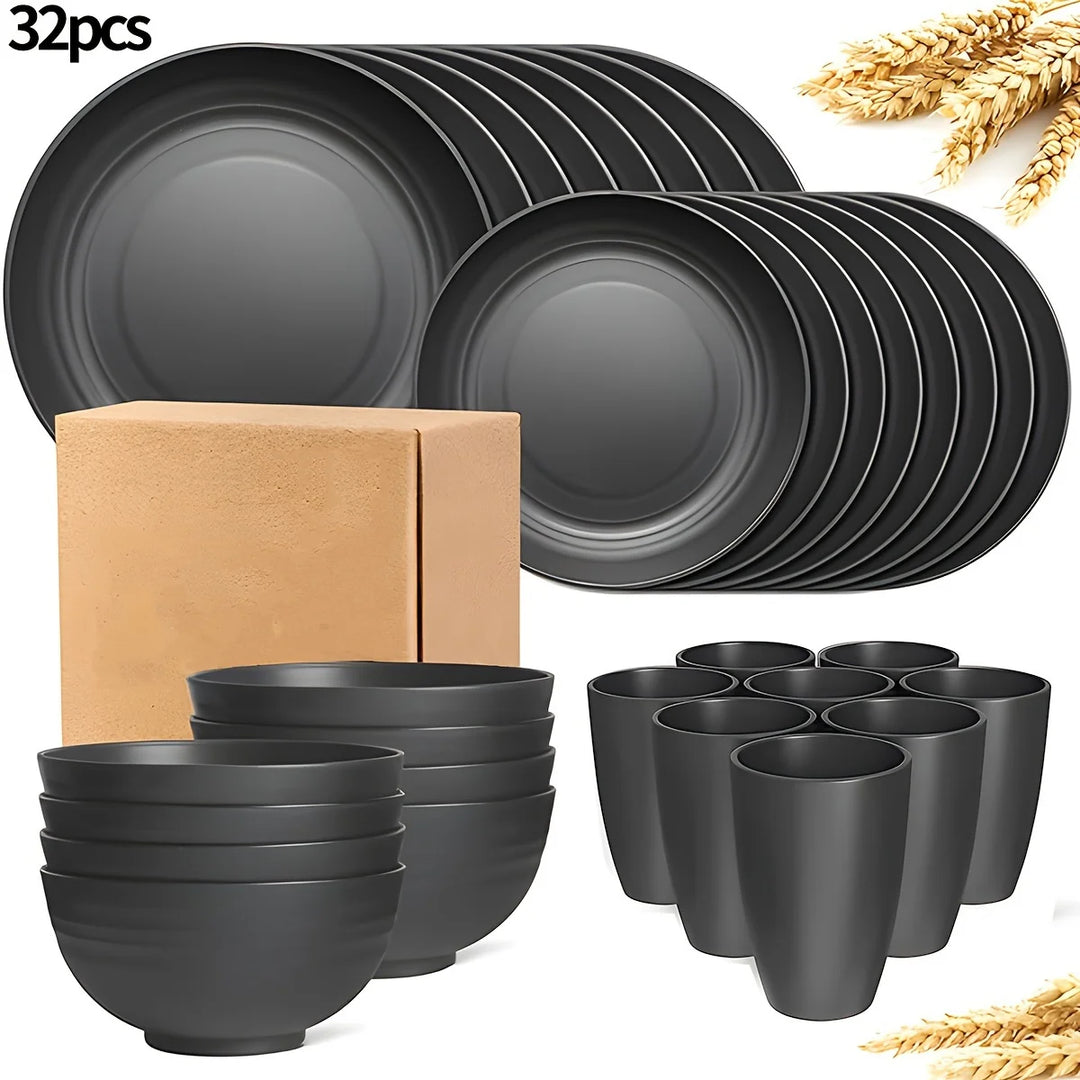 16/32pcs Tableware Set,  Camping Picnic Party, Kitchen