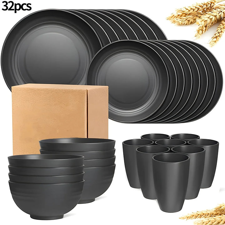 16/32pcs Tableware Set,  Camping Picnic Party, Kitchen