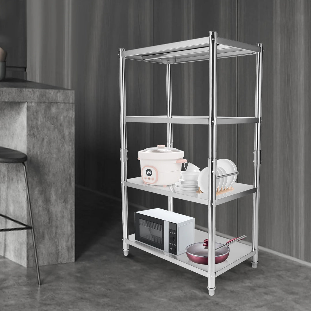 Heavy Duty Stainless Steel Shelving, 200 lbs Load Capacity