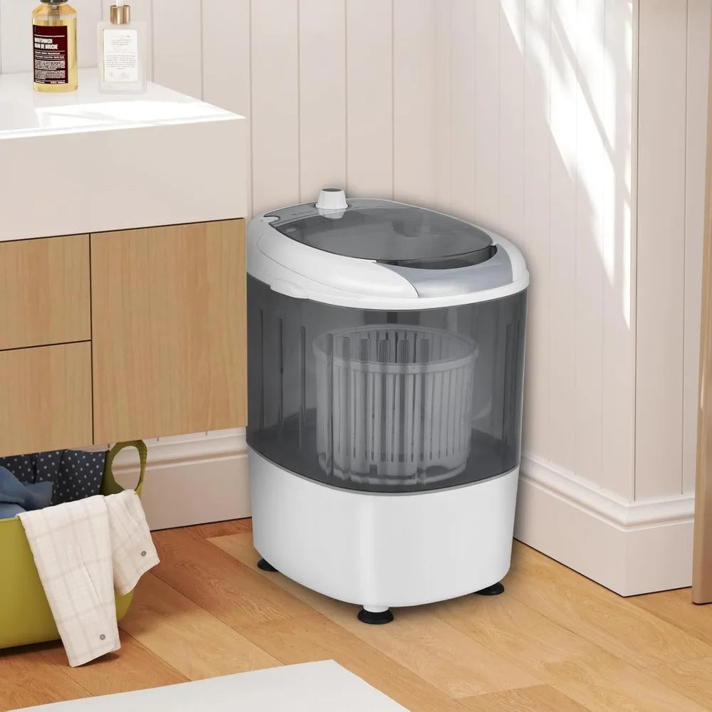 Mini Washer and Dryer Combo, 5.5 Lbs Mini Laundry Washer, Semi-automatic Washing Machine with Drain Hose Mini Washer And Dryer Combo