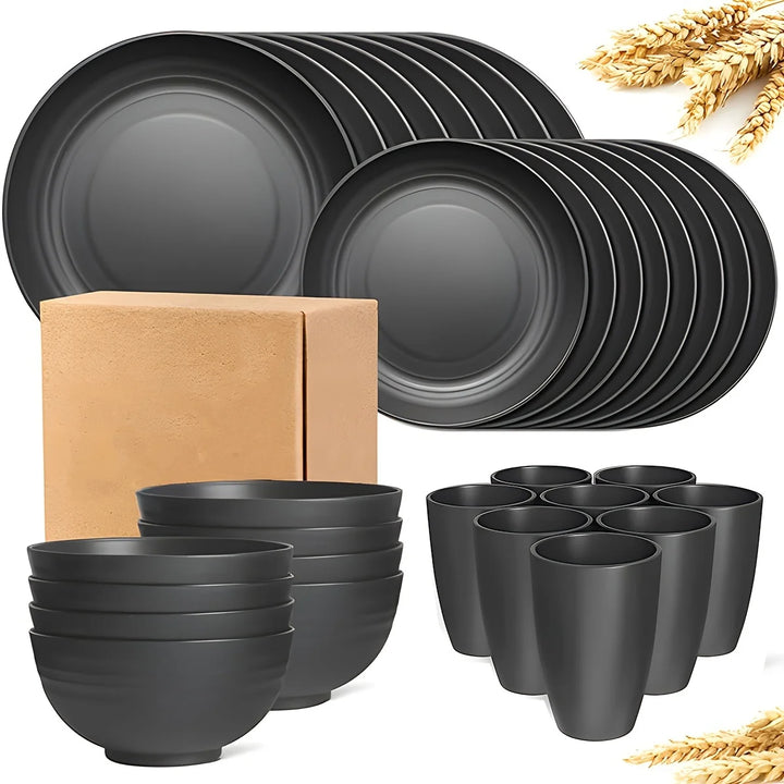 16/32pcs Tableware Set,  Camping Picnic Party, Kitchen