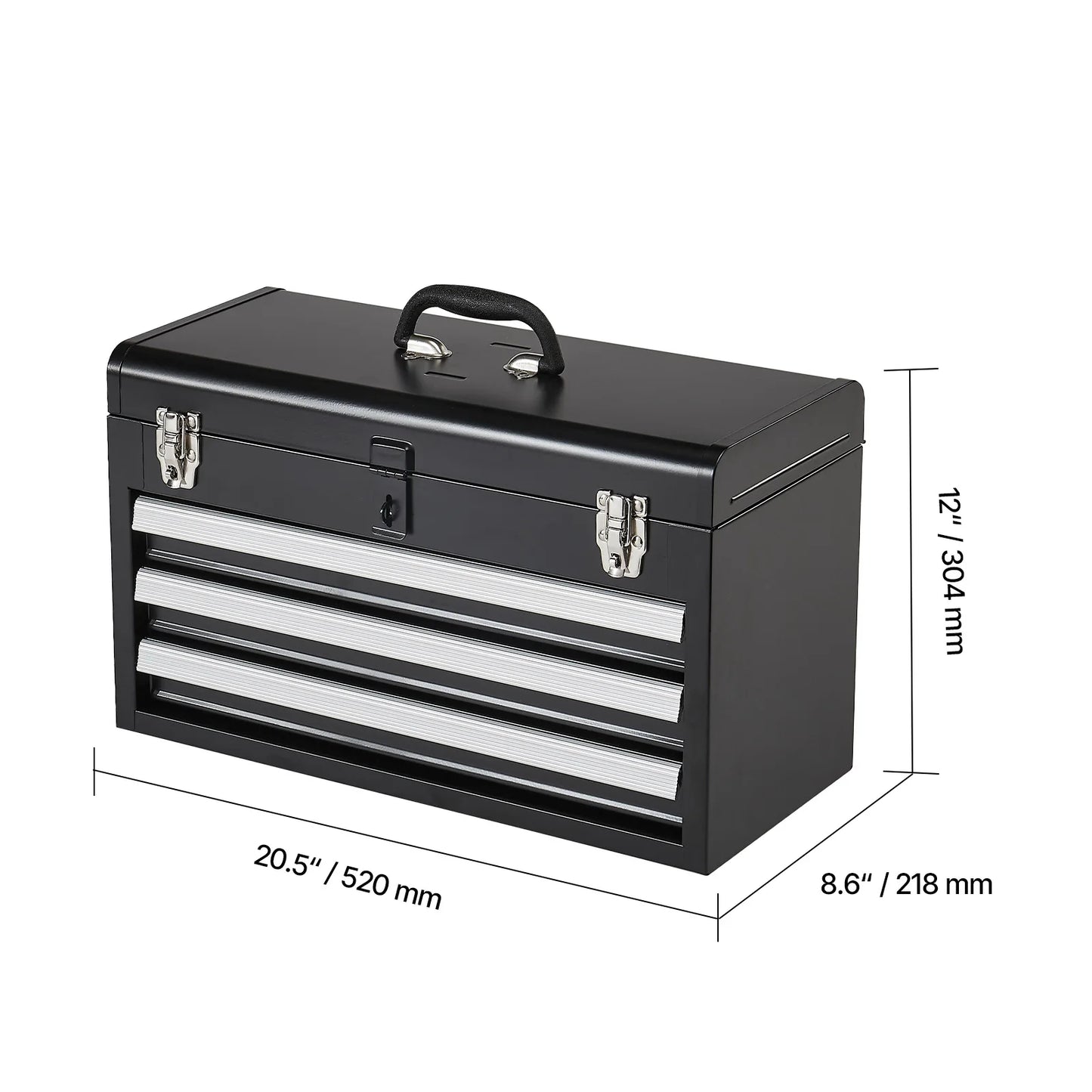3-Drawer Metal Tool Chest /Organizer