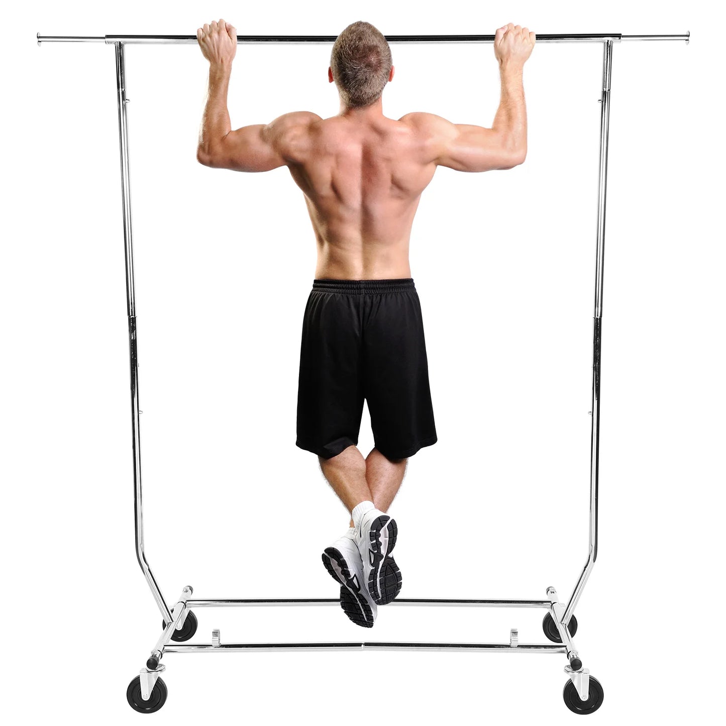 Rolling Rack Lockable Wheels for Bedroom Laundry Living Room