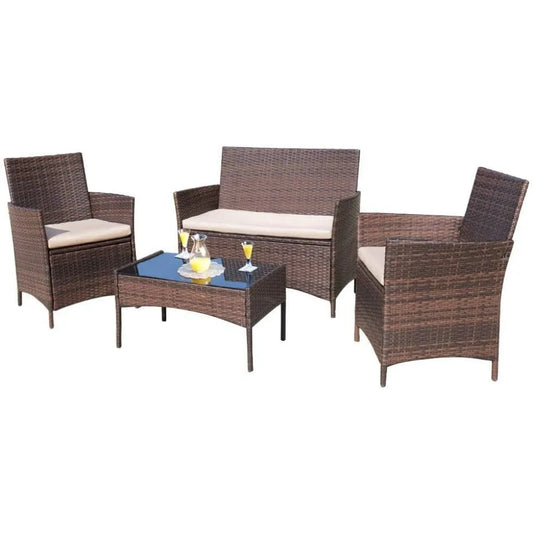 Outdoor Patio Furniture  Wicker Set, Outdoor & Indoor