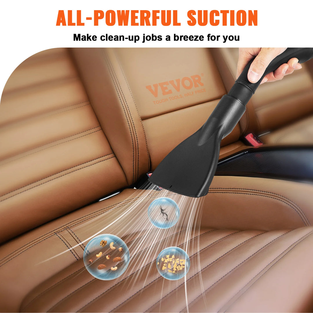 Portable Shop Vacuum with Blowing Function  Attachment Storage