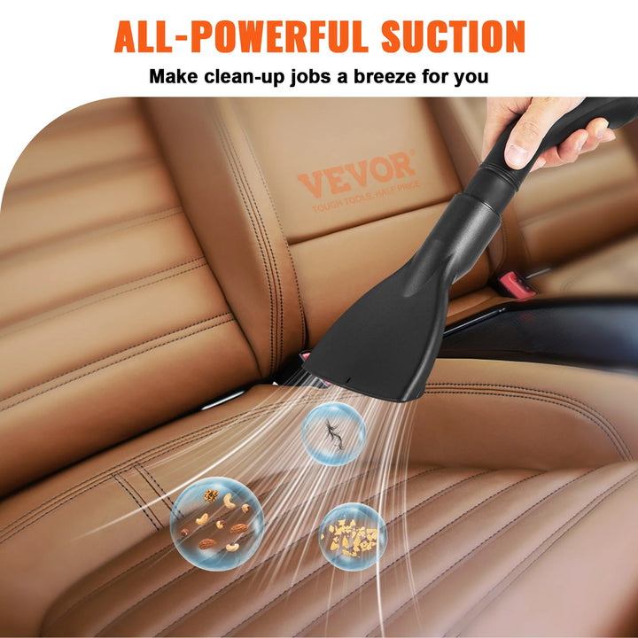 Portable Shop Vacuum with Blowing Function  Attachment Storage