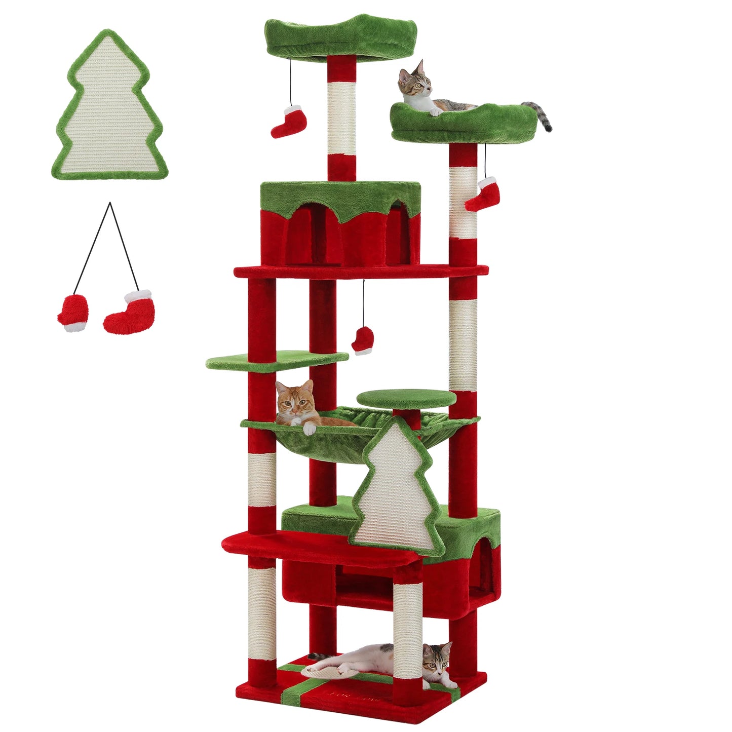 Large Cat Tree  for Indoor Cats  Scratching