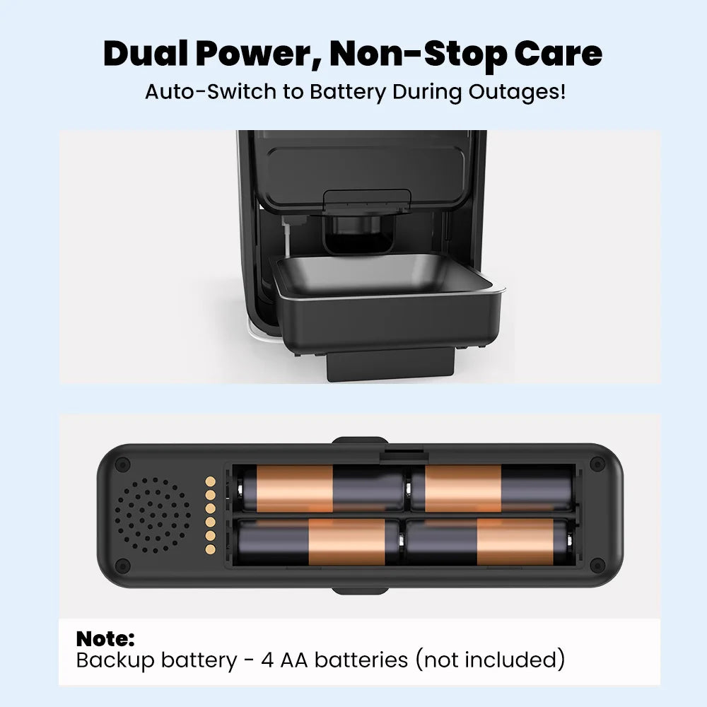 Smart Pet Feeder with Timed &  Automatic Food Dispenser