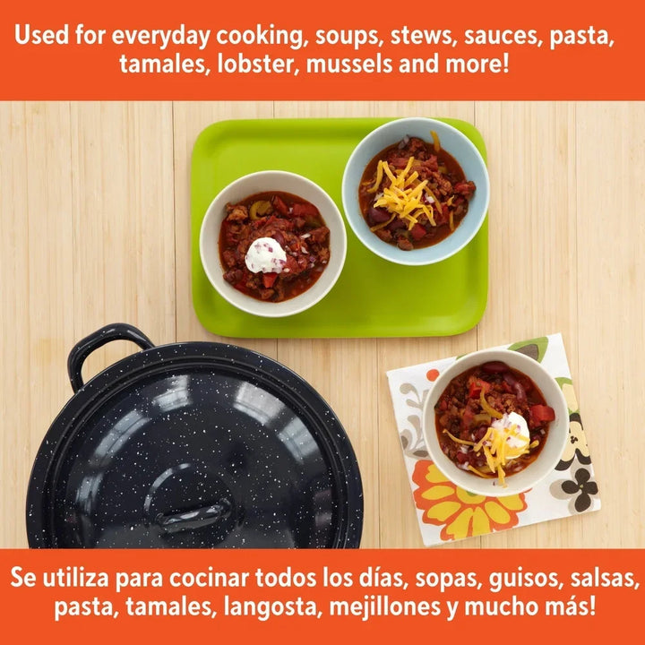 Durable Steel Soup Stews Cooking Pot Efficient