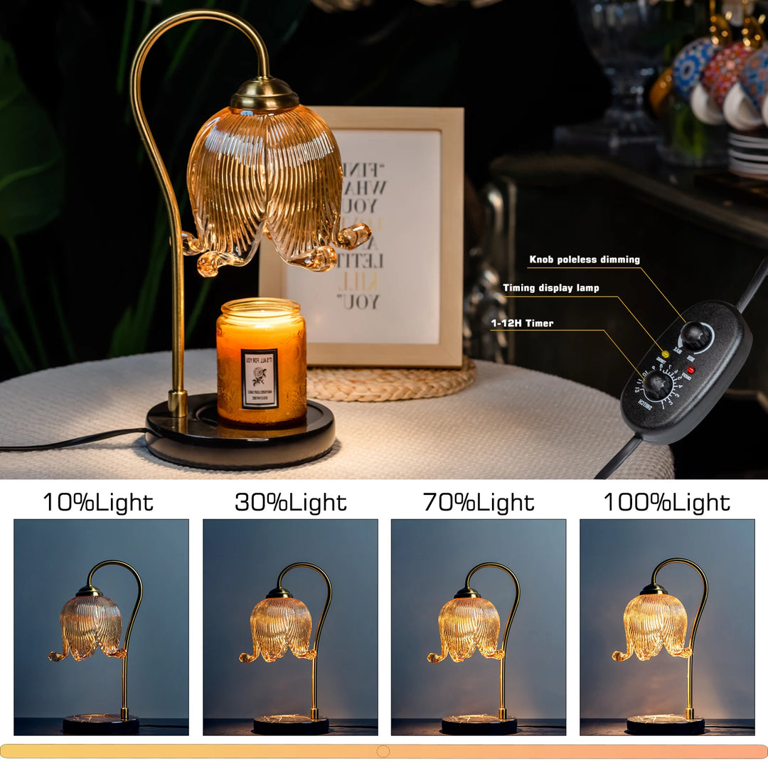 Warm Candle Lamp French Retro Bedroom