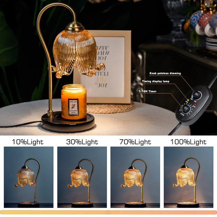Warm Candle Lamp French Retro Bedroom