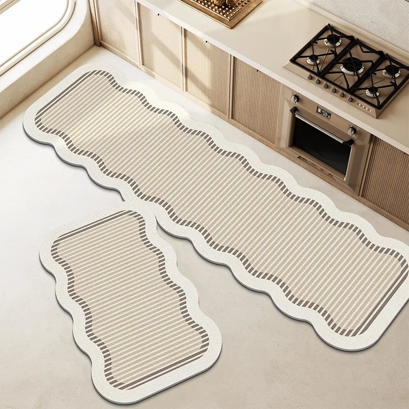 Kitchen Floor Mat Non-slip Waterproof Washable Mats