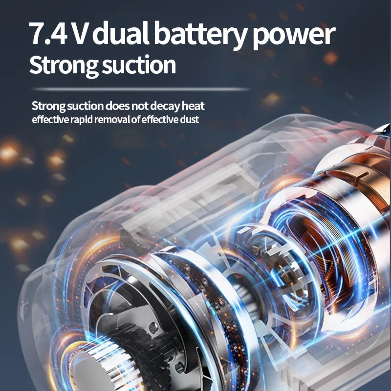 Car Wireless Vacuum Powerful  Rechargeable Quick Charge