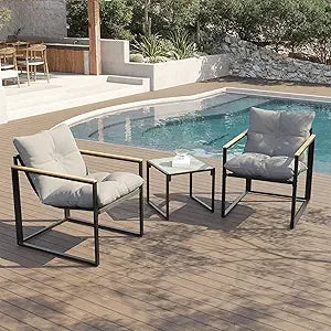 8-Piece Outdoor Wicker Sectional Sofa Set with Fire Pit Table and Comfortable Cushions