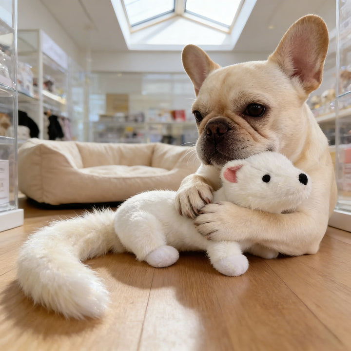 Pet Bite-Resistant Plush Interactive Toy with Sound, Suitable for Large, Medium, and Small Pets Such as Cats and Dogs, Double-Layer Fabric, Built-In Airbag