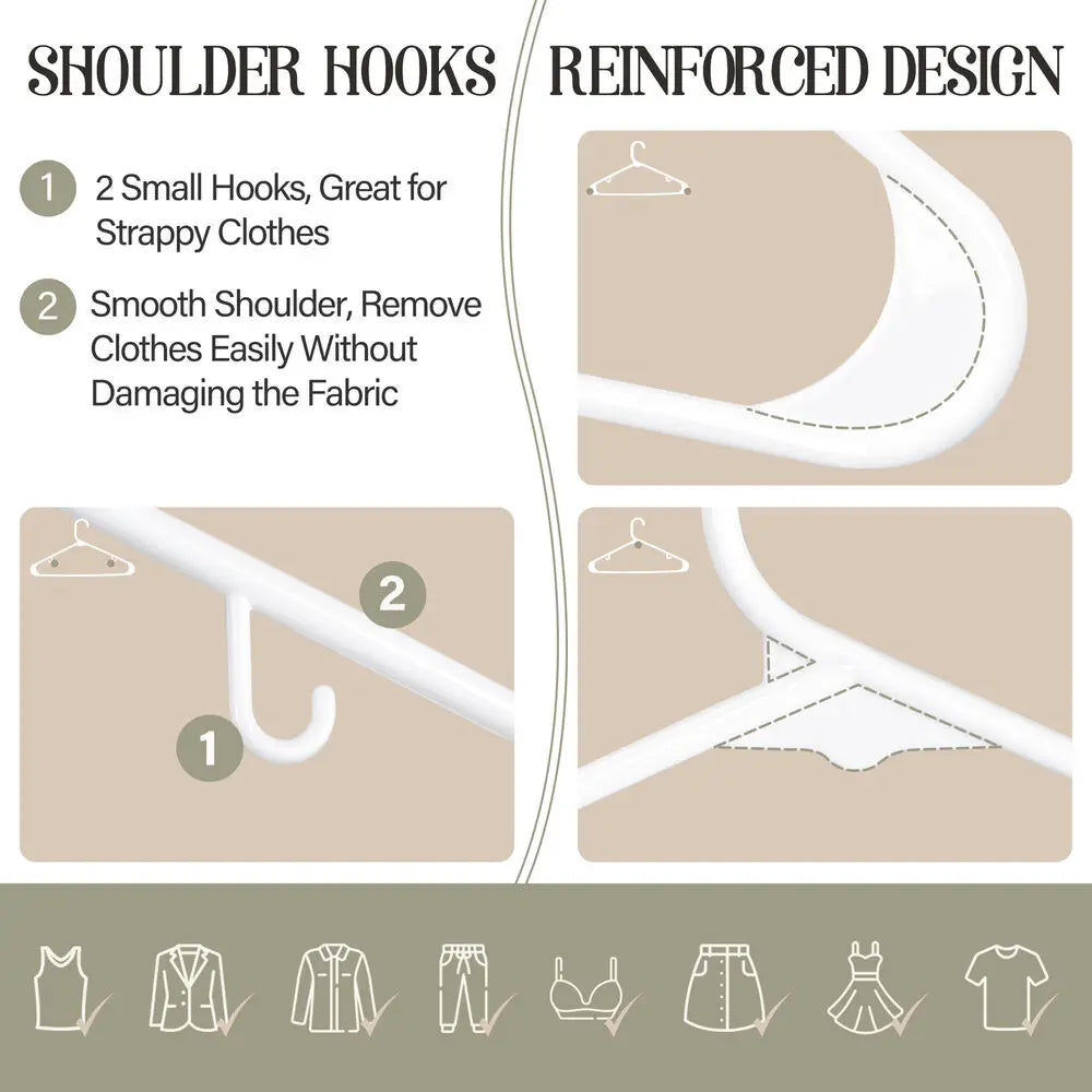 100/200 Clothes Hangers Shirt Suit