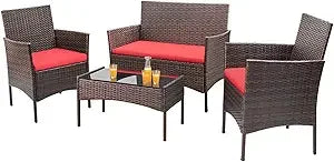 Outdoor Patio Furniture  Wicker Set, Outdoor & Indoor