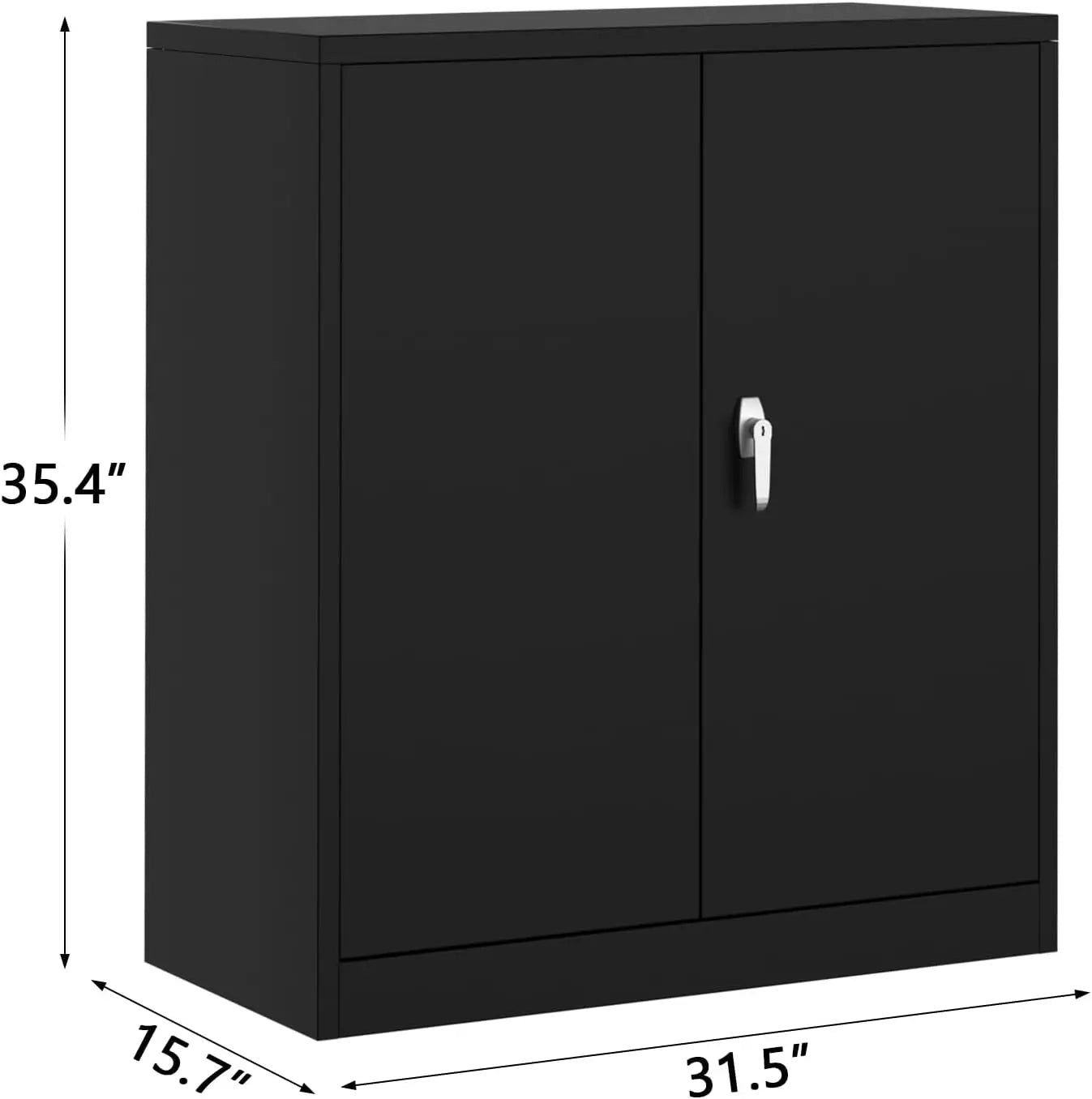 , 35 Inch Small Heavy Duty Steel Garage Cabinet