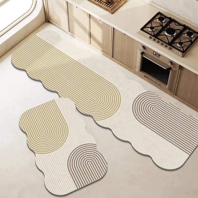 Kitchen Floor Mat Non-slip Waterproof Washable Mats