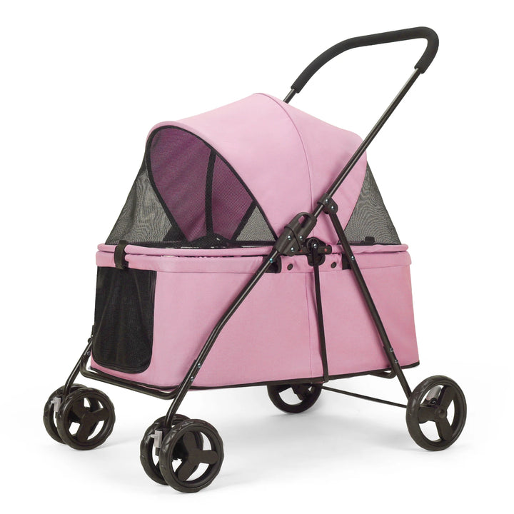 80 lbs  Puppy Stroller with Brakes for Small Medium Dog