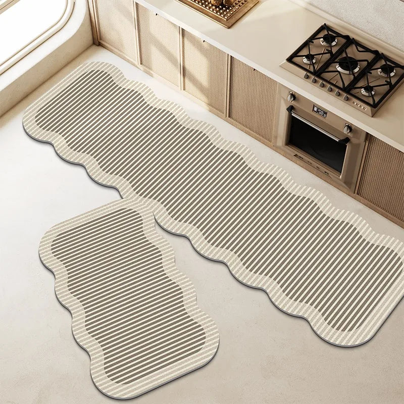Kitchen Floor Mat Non-slip Waterproof Washable Mats