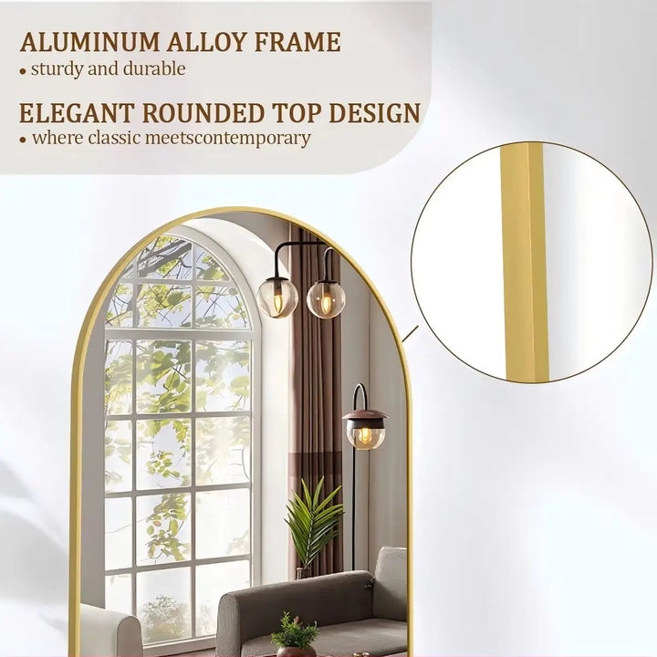 Arched , 71"x26"  Hanging or Leaning , Full Body Mirror