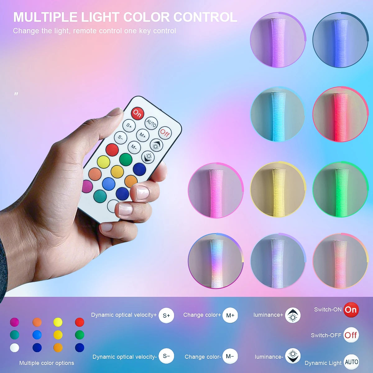 Paper lamp,color-changing LED , remote control,