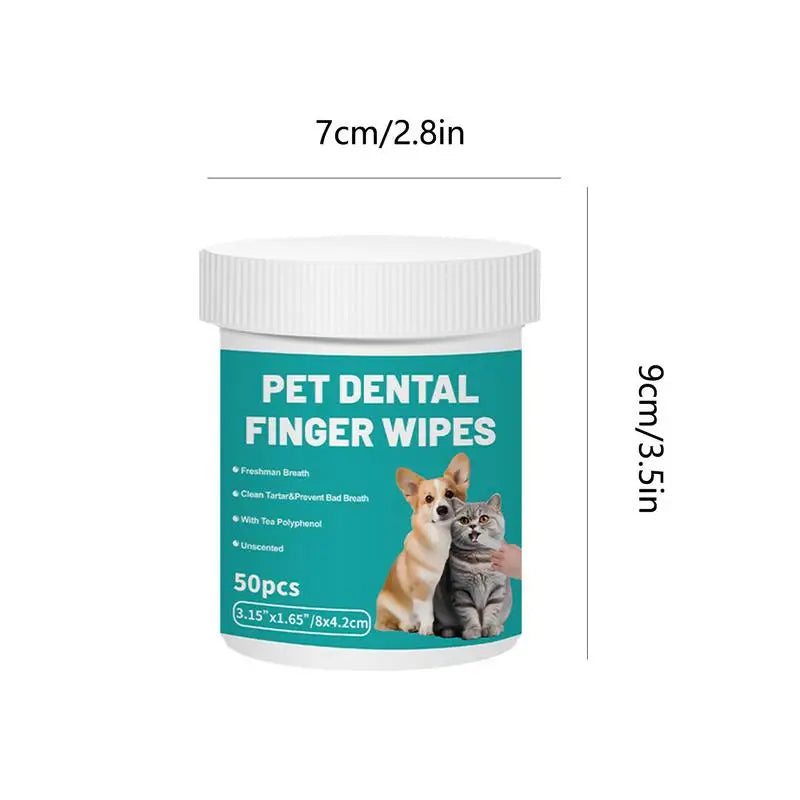 Pet Teeth Cleaning Wipes For Cleaning Bad Breath
