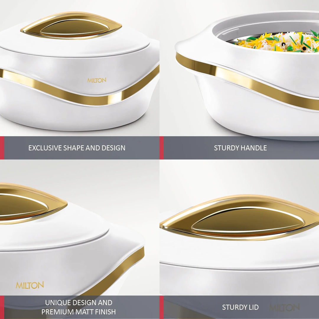 3-Piece Insulated Casserole Dish Set with Lid - Thermal Soup Bowl, Hot Pot Food Warmer/Cooler, Stainless Steel Container