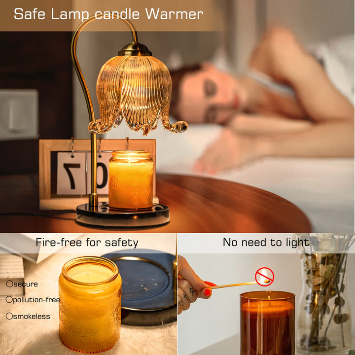 Warm Candle Lamp French Retro Bedroom