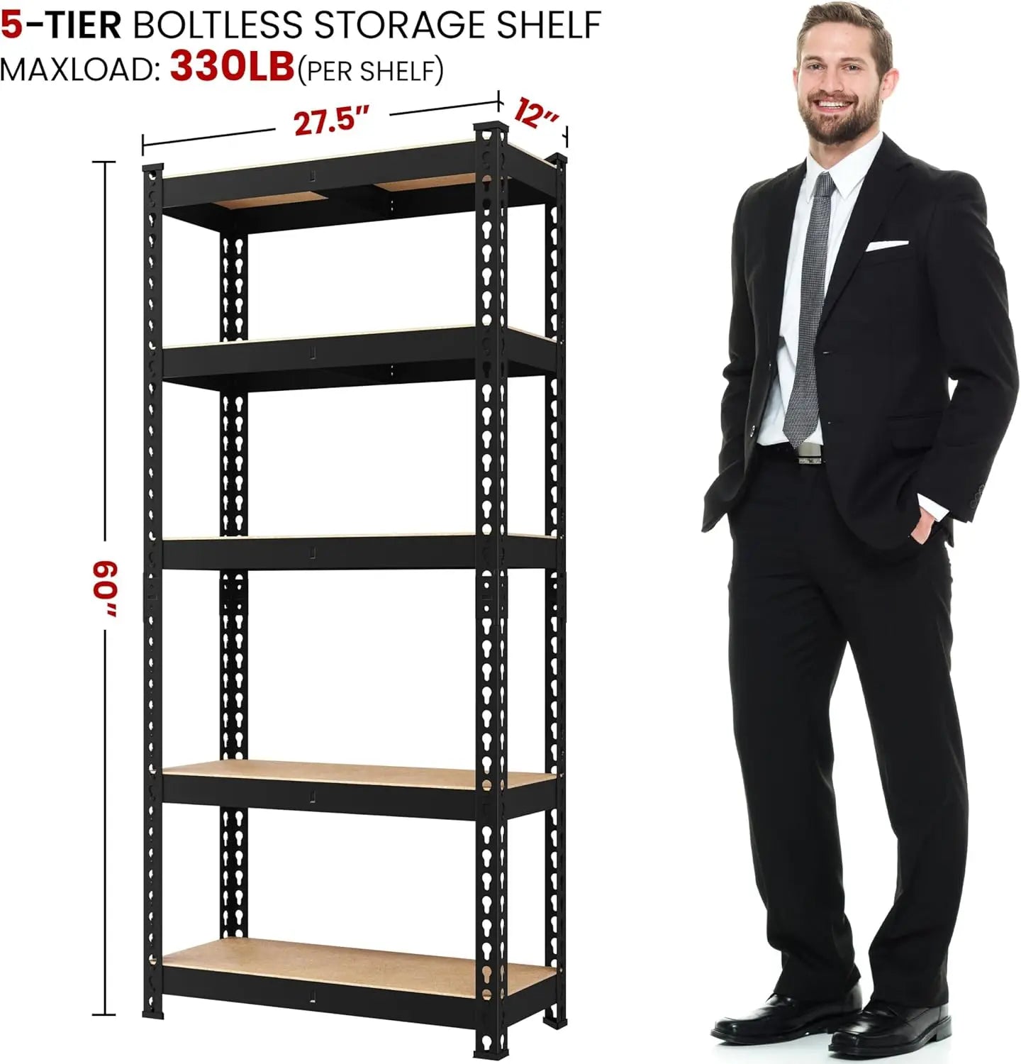 Storage Shelves, 5 Tier Heavy Duty   Garage Pantry