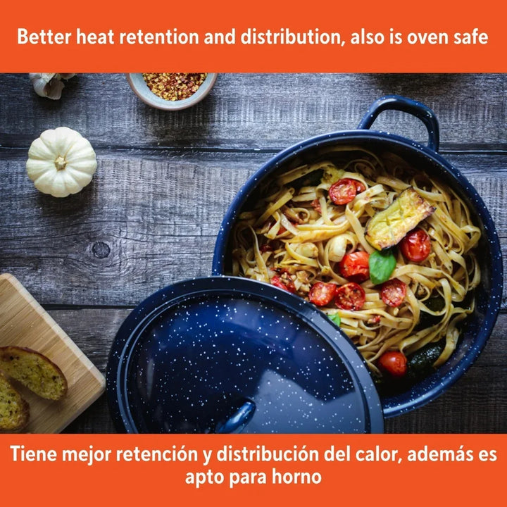 Durable Steel Soup Stews Cooking Pot Efficient