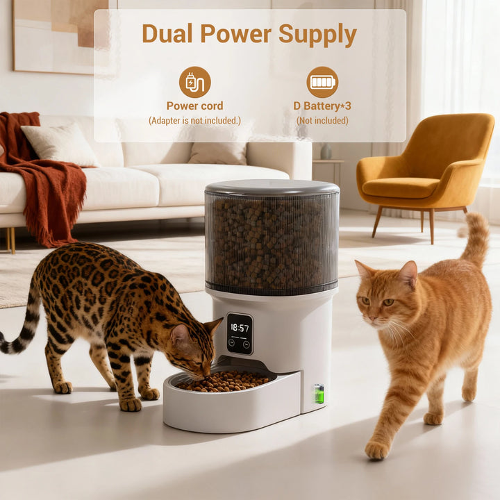 Programmable 4L Automatic Pet Feeder Up to 6 Meals