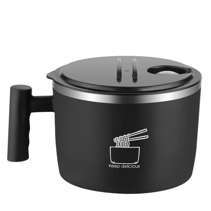 Stainless Steel Bowl W/ Lid For Instant Noodles