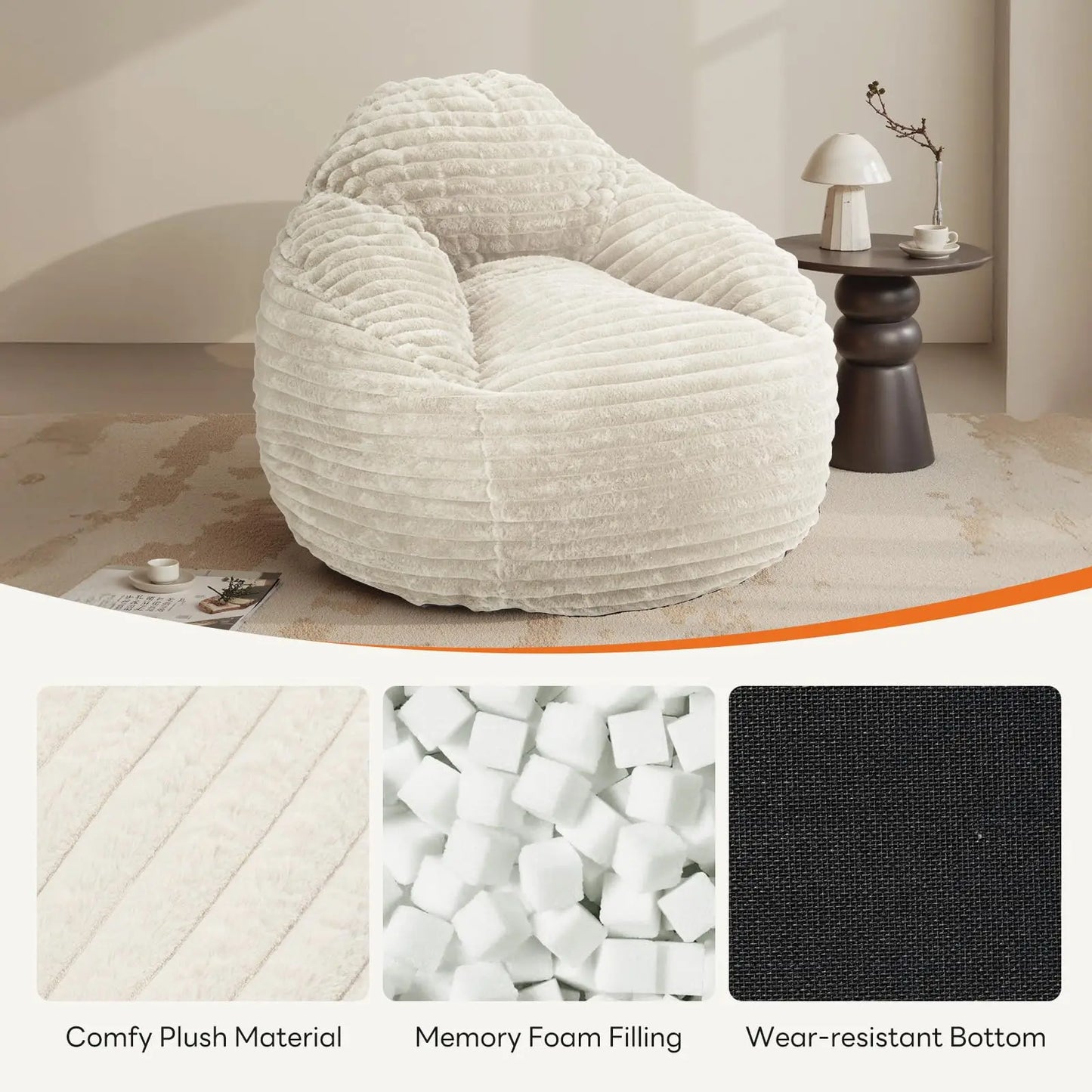 Bean Bag Chair for Gaming Reading Lazy Sofa