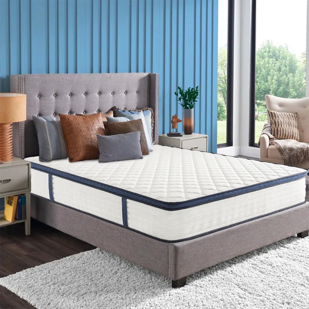 Queen Size Mattress Gel Memory Foam Pressure Relief,
