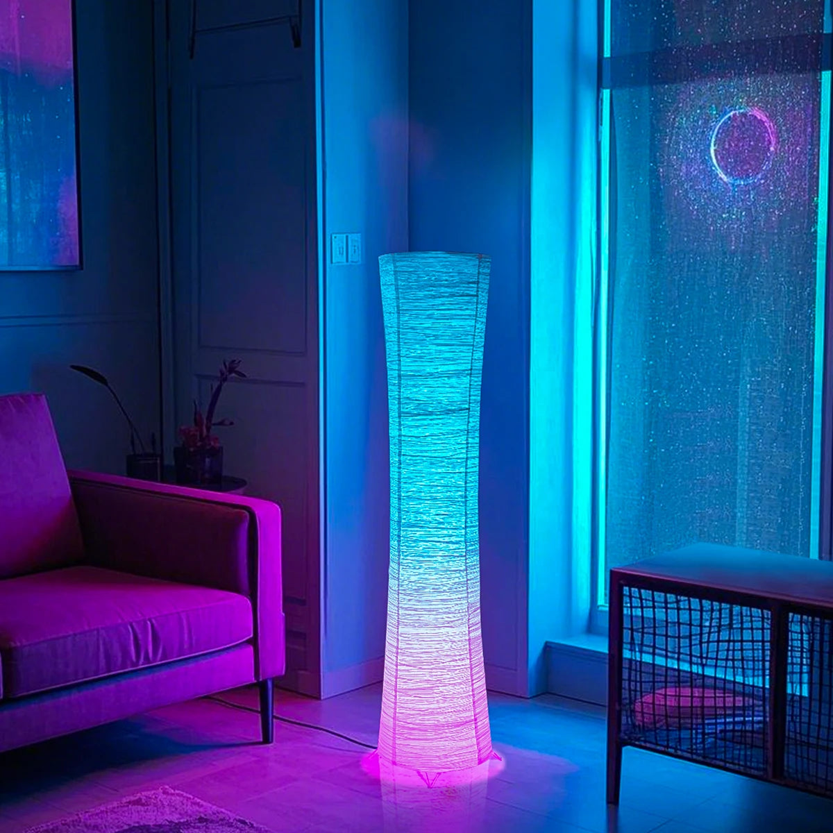 Paper lamp,color-changing LED , remote control,
