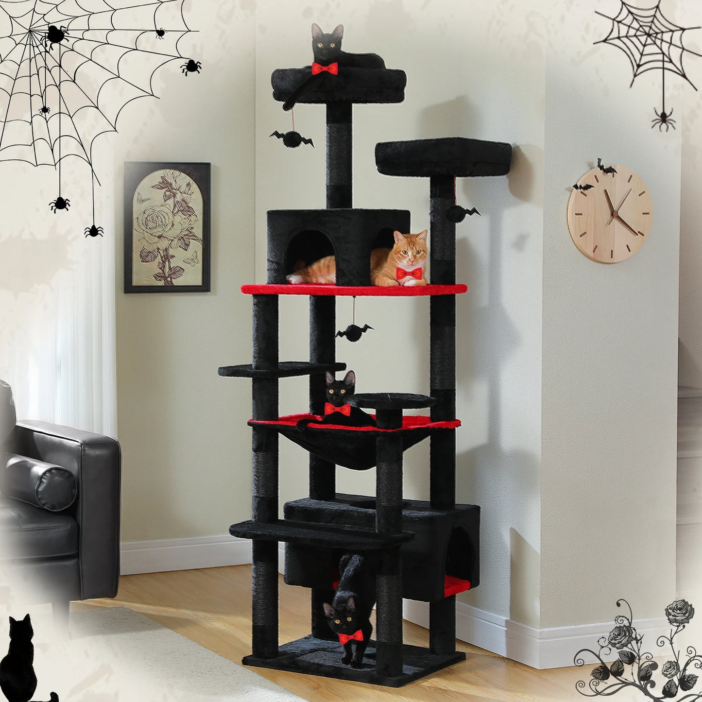 Large Cat Tree  for Indoor Cats  Scratching