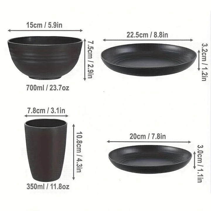16/32pcs Tableware Set,  Camping Picnic Party, Kitchen