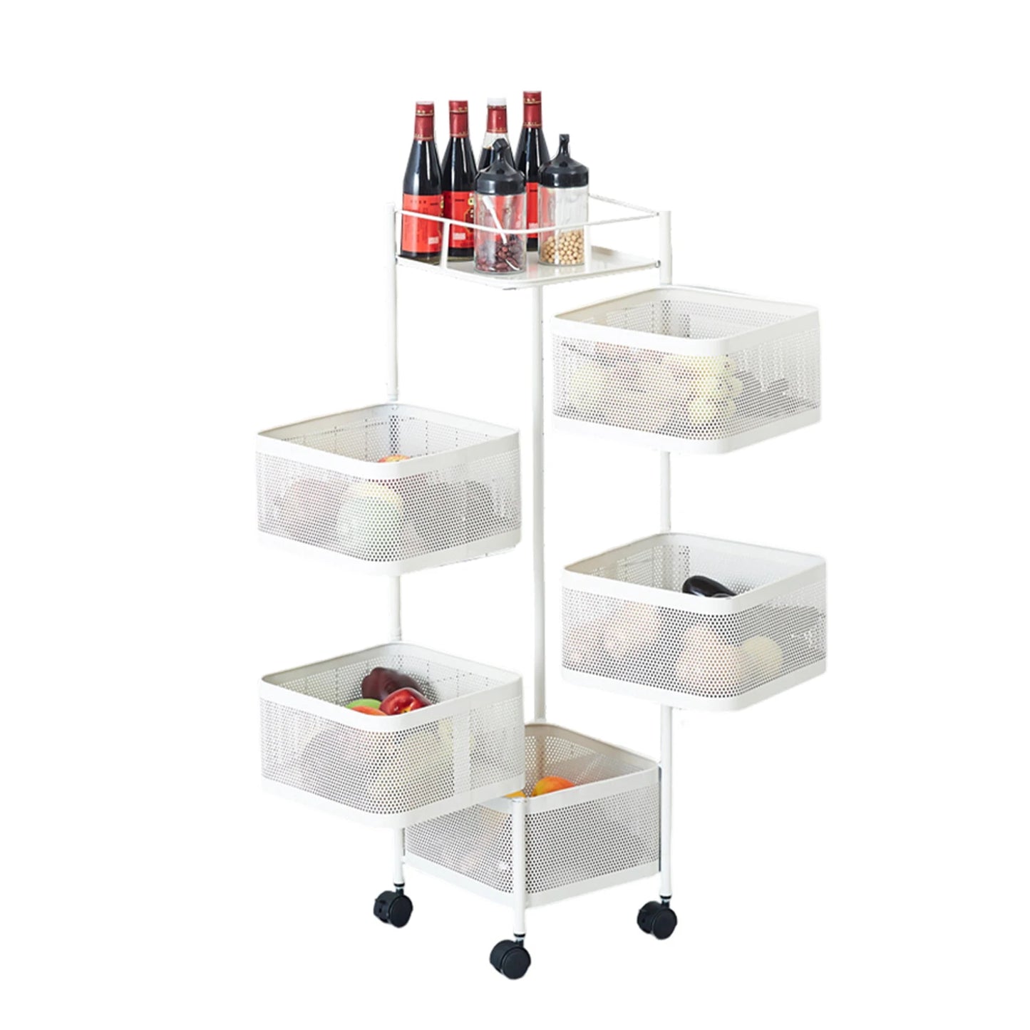 Rolling Storage ,  Vegetable, Snack  Rack