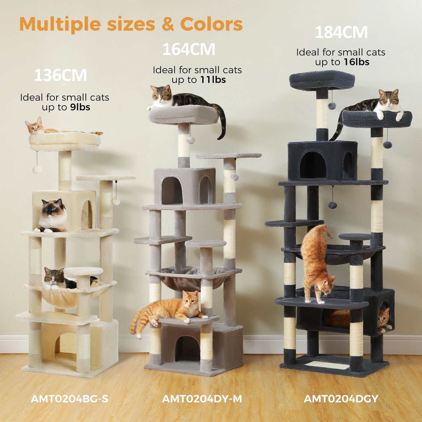 Large Cat Tree  for Indoor Cats  Scratching