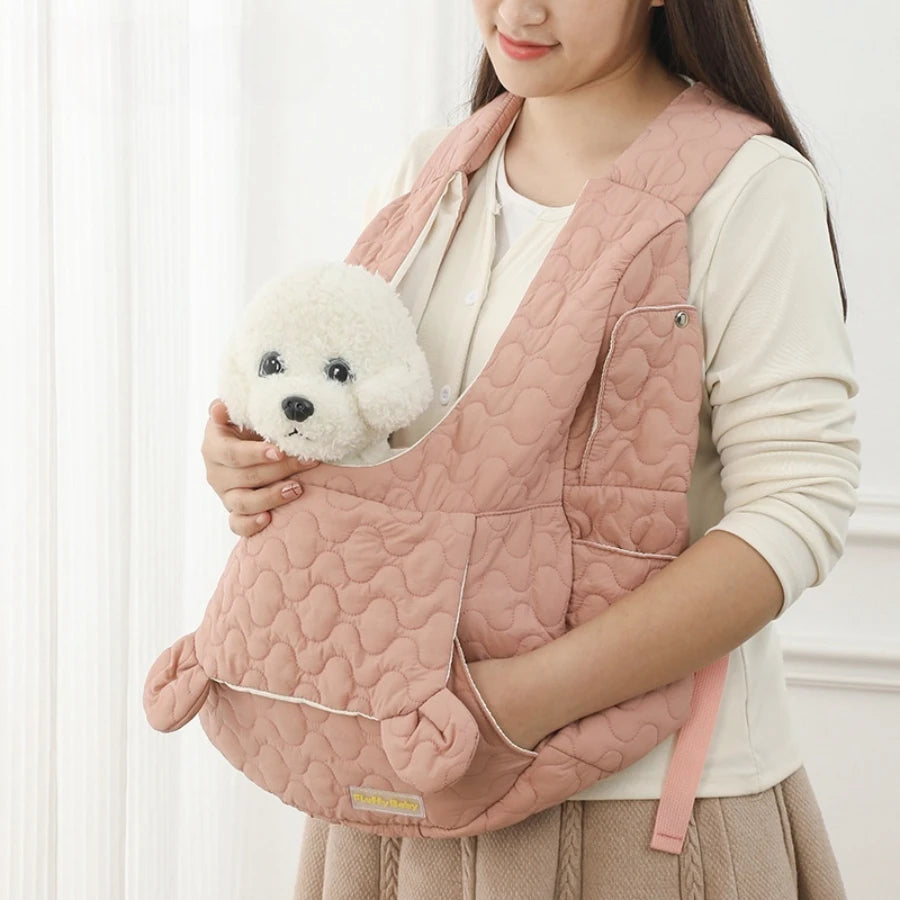 Pet Carrier Bag Extra Large Capacity Chest Backpack Dog and Cat Outdoor Bag Waterproof and Wind Resistant Portable Pet Bag